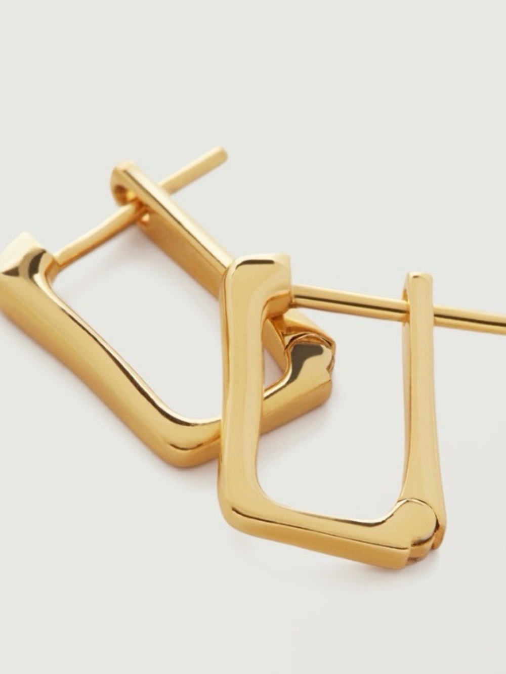 NEW Monica Vinader NEW Alta Huggie Earrings $140 MSRP